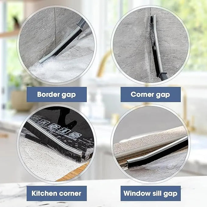1/2pcs Gap Cleaning Brush Long Handle Bathroom Tile Groove Window Gaps Cleaning Brush Tool for Kitchen Home Bathroom Toilet