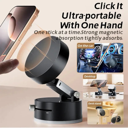 Universal Car Mobile Phone Magnetic Stand Strong Suction Cup Vacuum Adsorption Auto Special Fixed Mobile Phone Holder Bracket