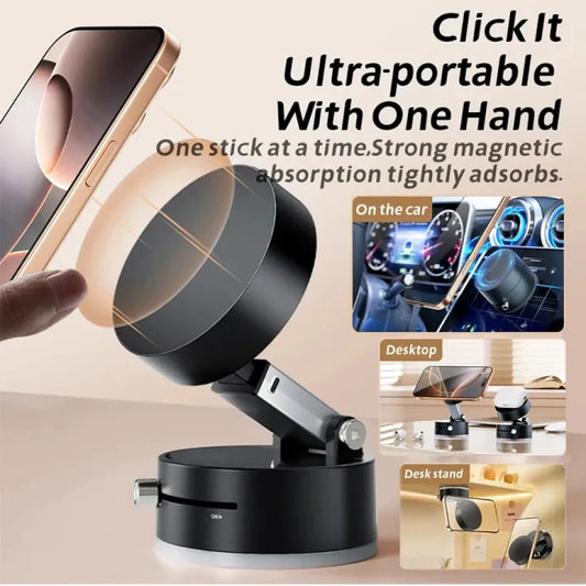 Universal Car Mobile Phone Magnetic Stand Strong Suction Cup Vacuum Adsorption Auto Special Fixed Mobile Phone Holder Bracket