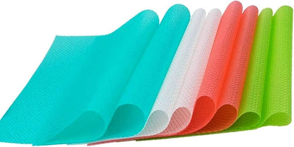 Fridge Anti Slip Mat Waterproof Fridge Mats Drawer Shelf Cabinet Pad Wardrobe Anti-slip Anti-Bacteria Refrigerator Pad Kitchen Fridge Mats Waterproof (30x150cm)